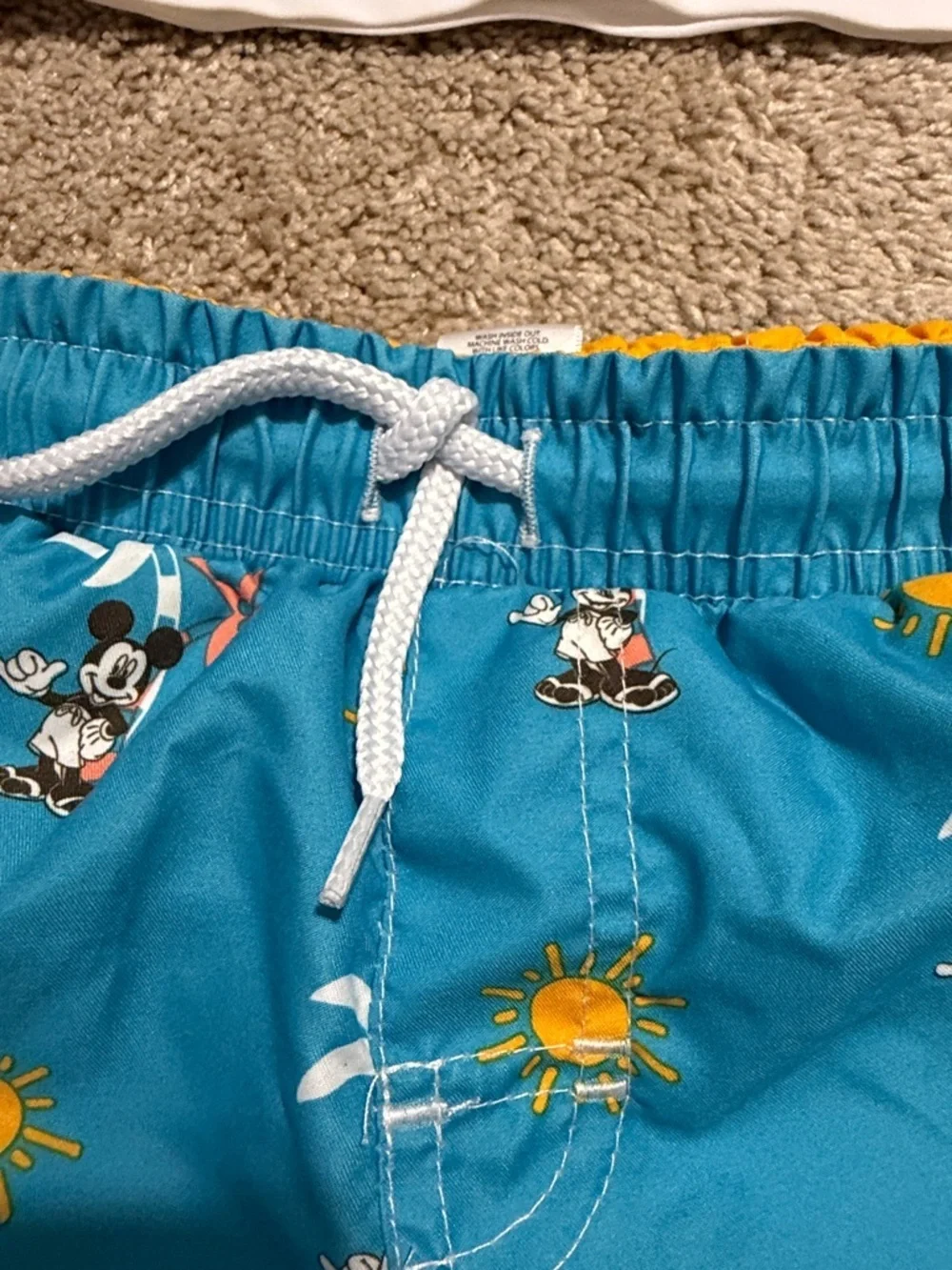 Disney Mickey 2pc toddler 2T swim suit set UPF 50